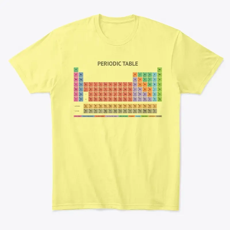 Periodic Table T-shirt (Light)